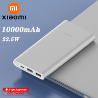 Xiaomi 10000mAh 22.5W Power Bank, 3 Ports, USB-C Fast Charging, Aluminum Alloy, Support Low Current Mode, For iPhone 16 15 14 13