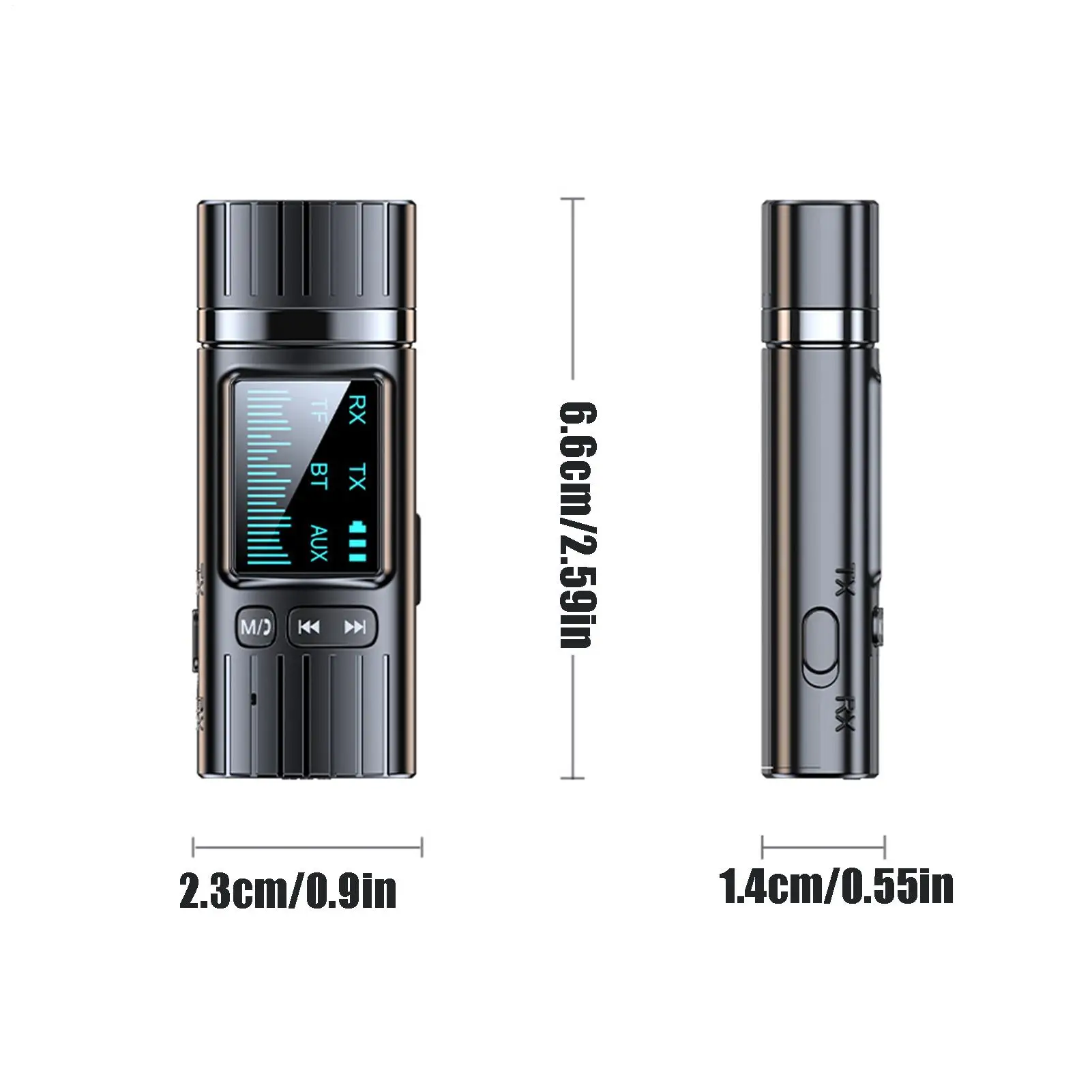 جهاز إرسال صوتي لاسلكي، محول لاسلكي لاستقبال الكمون المنخفض مع مقبس 3.5 مم لسماعة رأس جهاز عرض التلفزيون الذكي والكمبيوتر الشخصي #6