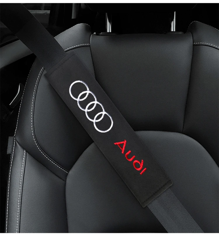 2pcs Cotton flannel carbon fiber protection Cover for Audi A4 B6 B8 B7 A6 C5 C6 C7 A3 A5 Q3 Q5 Q7 Q8 TT accessories Car Styling