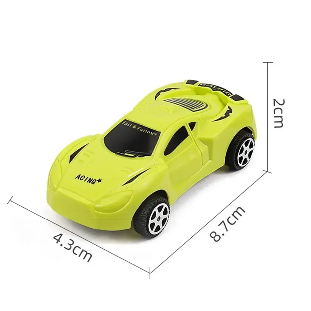 Plastic Durable Pull Back Racing Cars Inertia Toy Car Cognition Return Vehicles Toy Anti-collision  for Kids Children