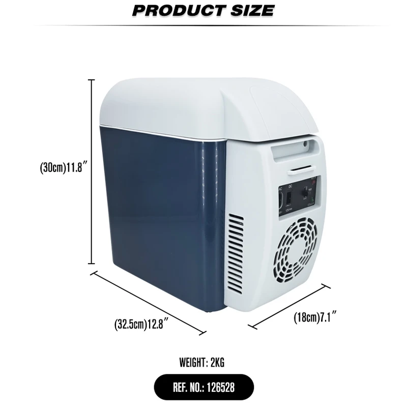 

12V DC Portable 7.5L Thermoelectric Cooler and Warmer Auto Camping Car Freezer Portable Refrigerator Cooler