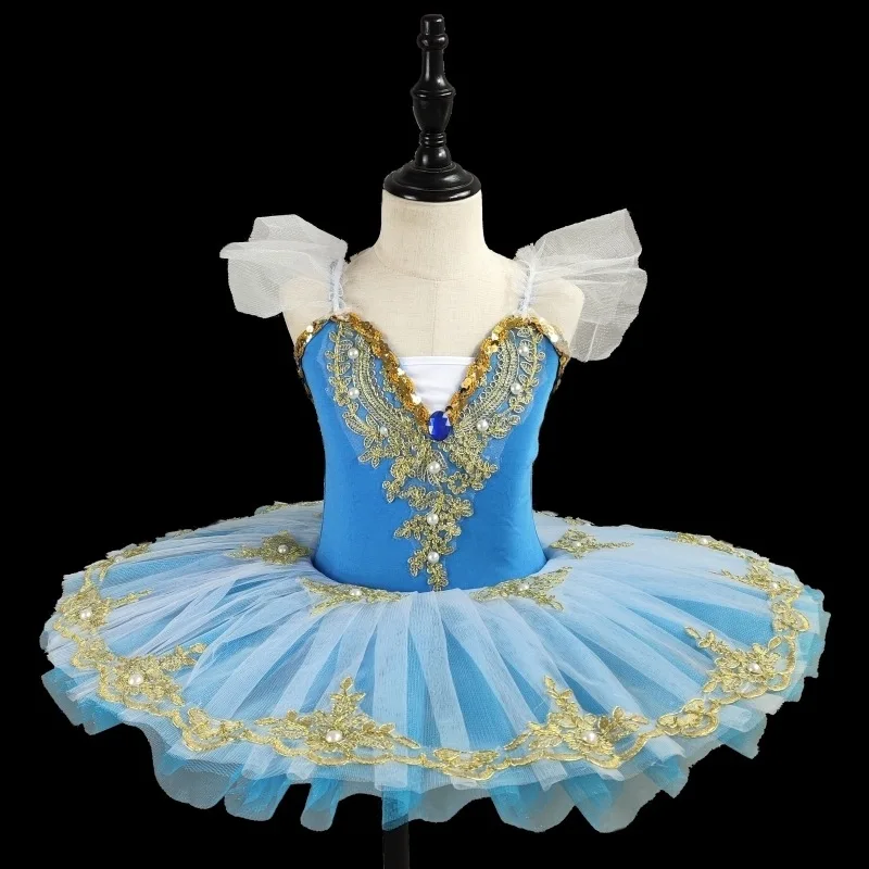 

Dancer Show Tutu Baby Girls Ballet Princess Fairy Children Clothing For Kids Casual Dress Dance Wear Stage Performance Gown
