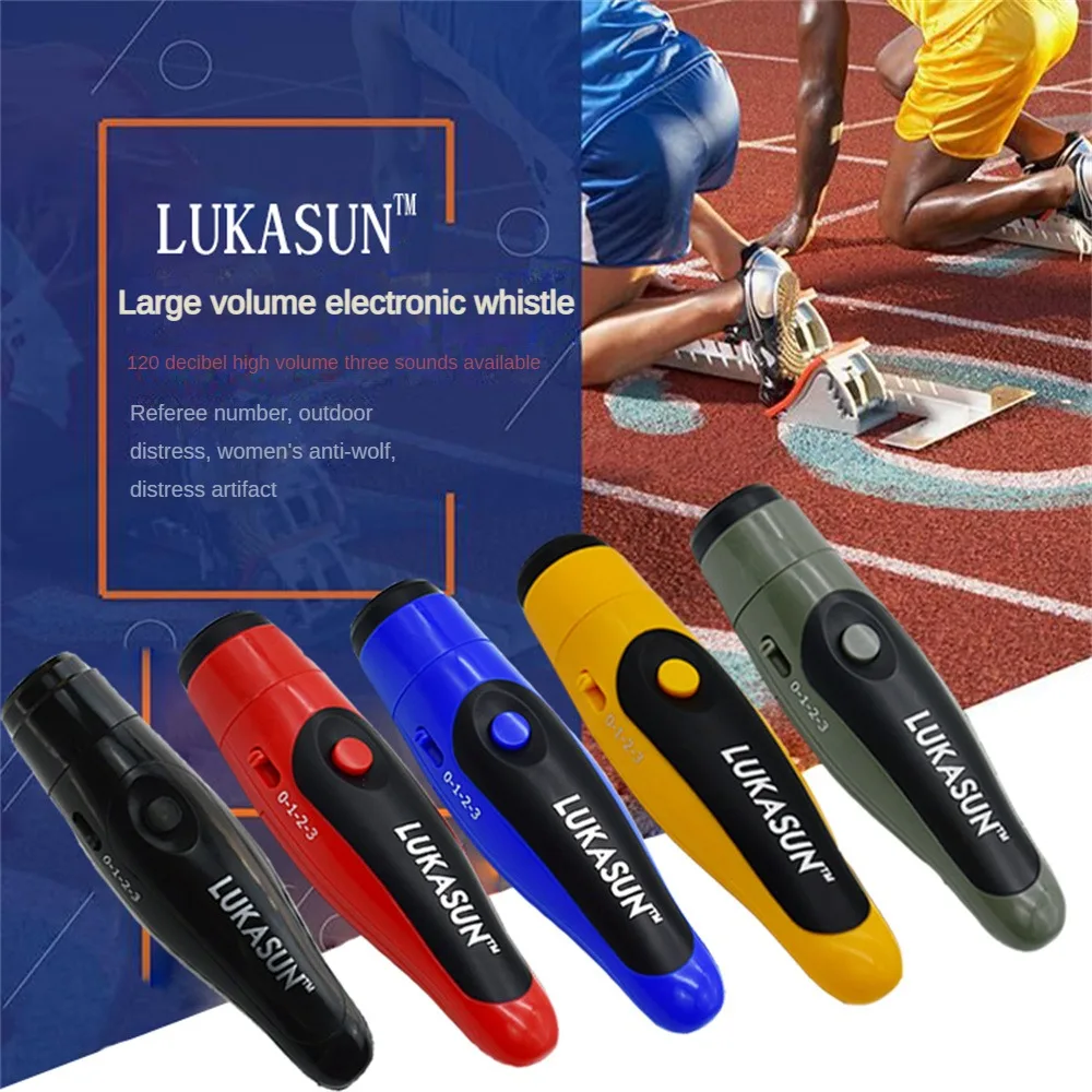 Referee Whistle 125db Durable Feel Comfortable Easy To Use Multifunctional Whistle Electronic Whistle 6 Colors High Decibel 90g