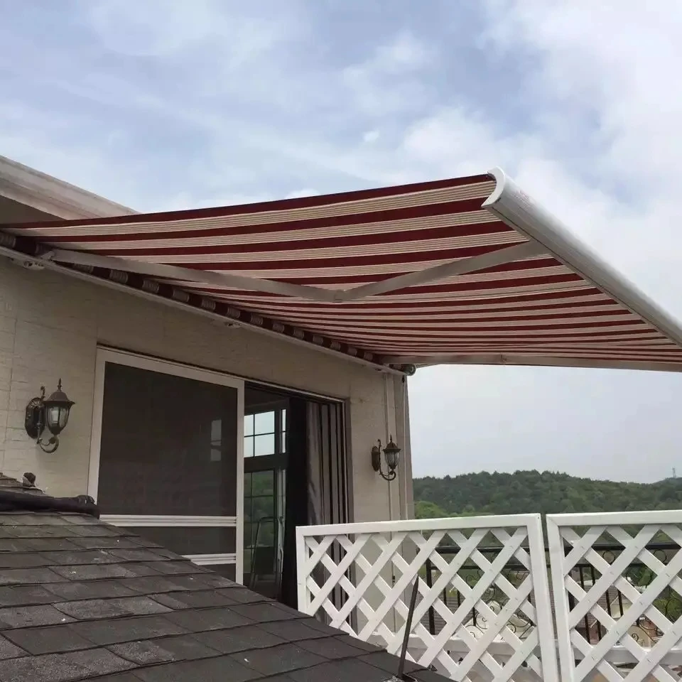 Hot Sale 2024 Home Garden Aluminum Motorized Electric Awning Beach Shade Canopy Window Waterproof Retractable Patio Awning Custo