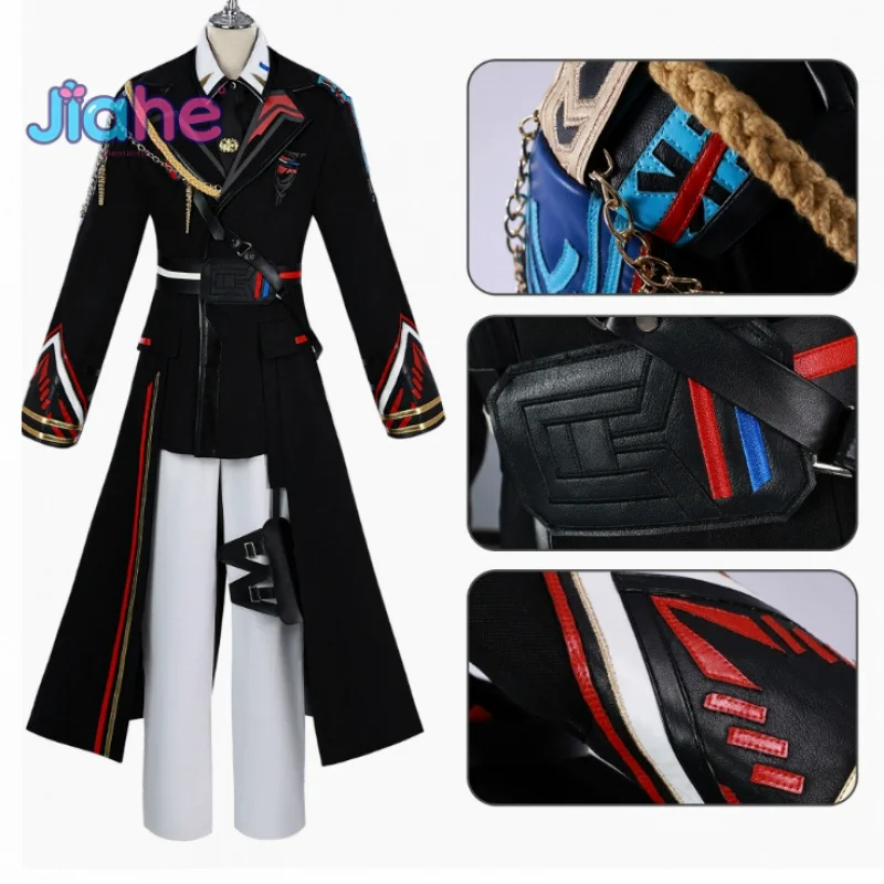 Love and Deepspace Caleb Cosplay Far air naval officer Costume Hat shirt jacket belt accessorie prop Halloween party uniform