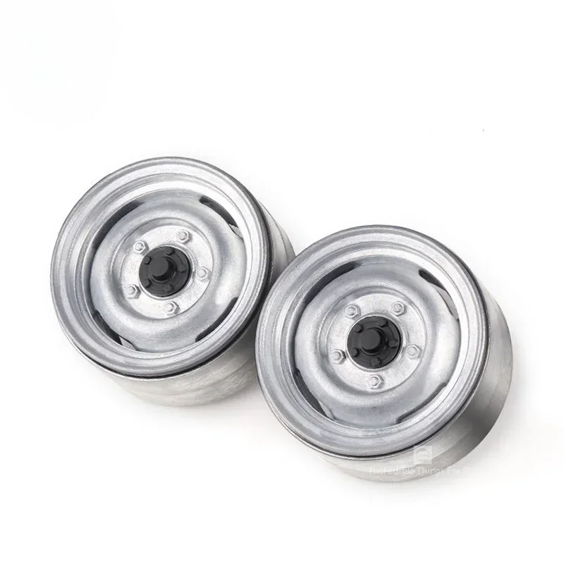 1.9 Inch Metal Wheels Lock Tire Retro Hub Rim for 1/10 RC Crawler Car Trxs TRX4 Defender  AXIAL SCX10  Parts