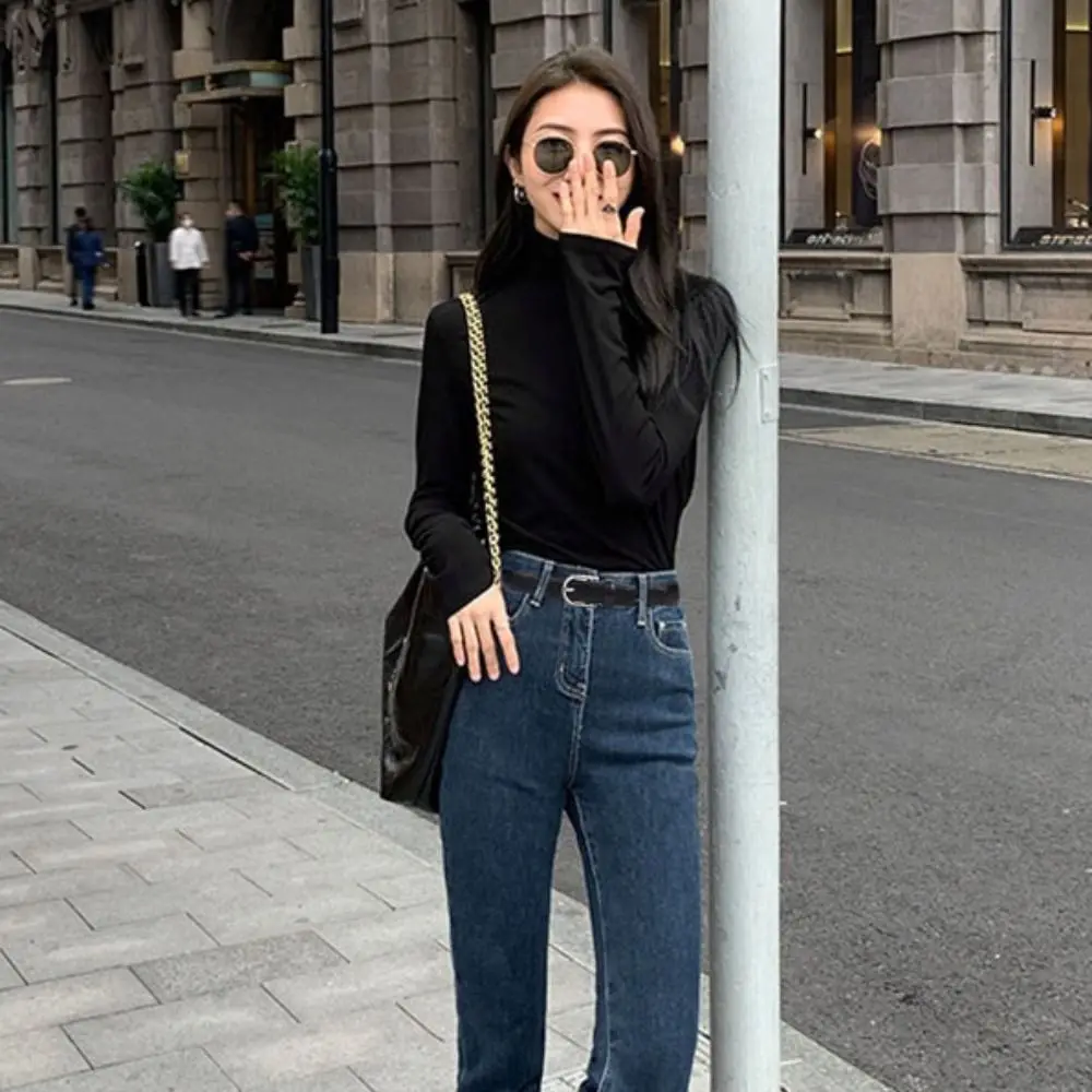 Cintura alla moda in pelle con fibbia in lega Cintura sottile Cintura in pelle PU Versione coreana Cintura semplice in stile coreano