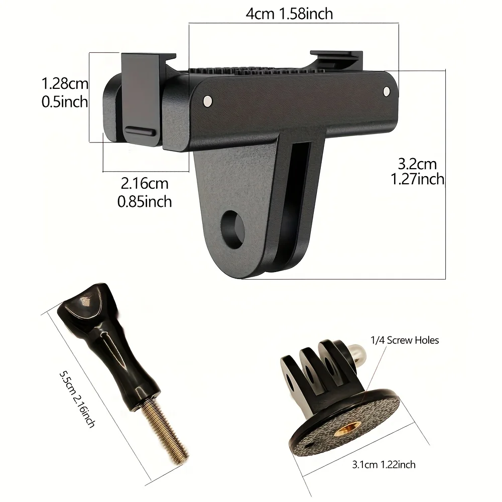 OSMO Action 5 PRO/4/3 Magnetic Quick-Release Adapter With 1/4 inch Screw & Tripod Mount for DJI Osmo Action 5 PRO 4 3 Camera