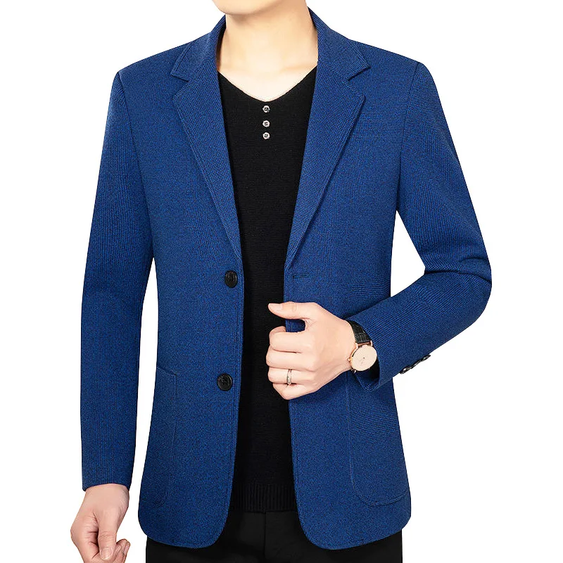 Blazers de alta calidad para hombre, versión coreana, traje de boda de tendencia de moda, trajes de Caballero de negocios informales, chaqueta