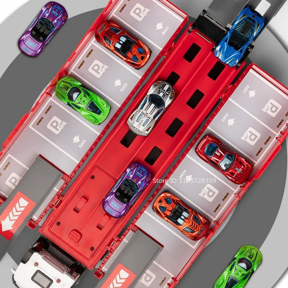 Modello in scala 1:50 camion container giocattoli in metallo pressofuso veicoli militari suono luce tirare indietro porte aperte auto giocattolo regali per i bambini