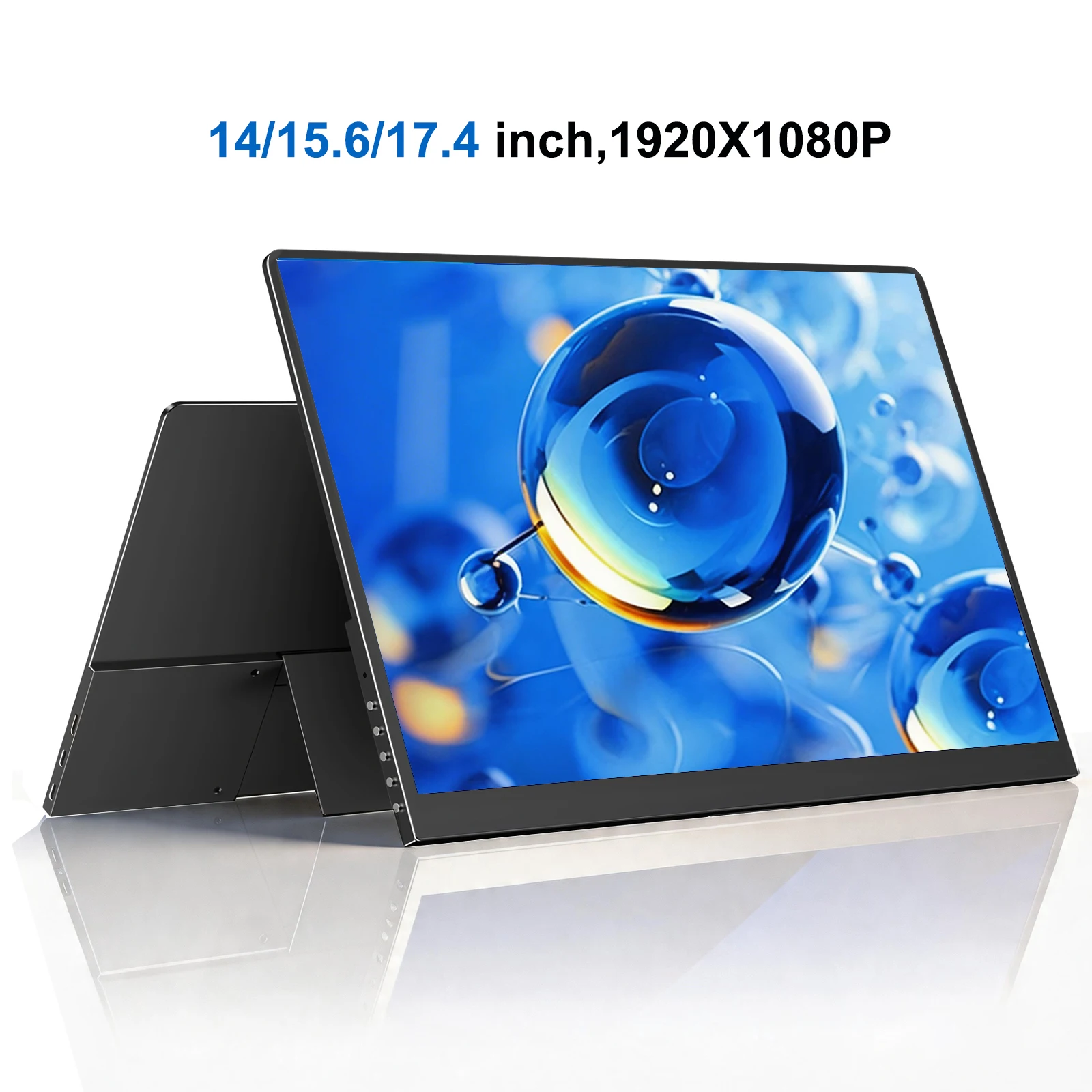 HOWENS Portable Monitor Touchscreen 14/15.6/17.4 Inch w/VESA & 180 Adjustable Stand For Laptop PC Mac Switch PS5 iPhone HUAWEI