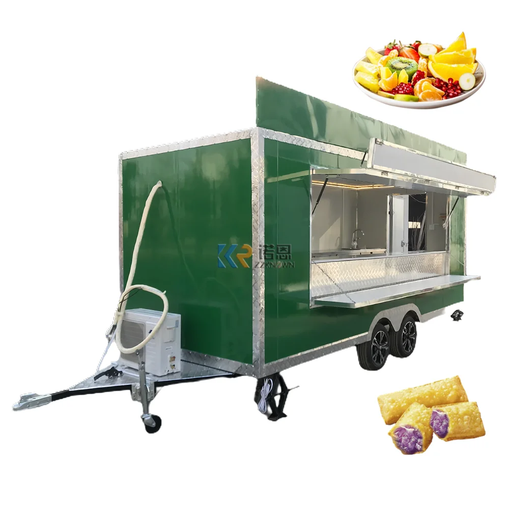 2023 Food Shop Food Trailer Australian Standard Track Truck Rotissoire Cheap Fully Equipped USA Standards Food Trailers