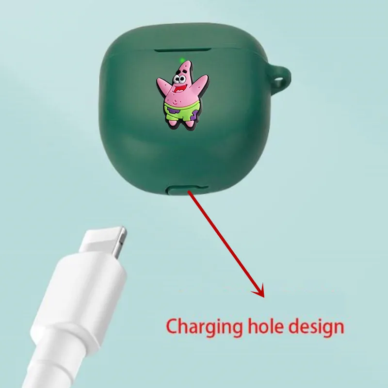 Potdemiel SpongeBob Silicone Earphone Case for Bose QuietComfort Ultra / Ultra Earbuds 2nd Gen / QuietComfort Earbuds 2 view 5