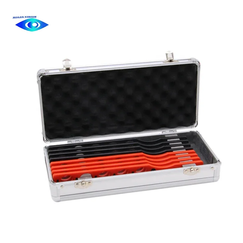 In Stock ophthalmic flipper board lens Retinoscopy rack set Optometry trial lenses 8 Bars 40 Diopter