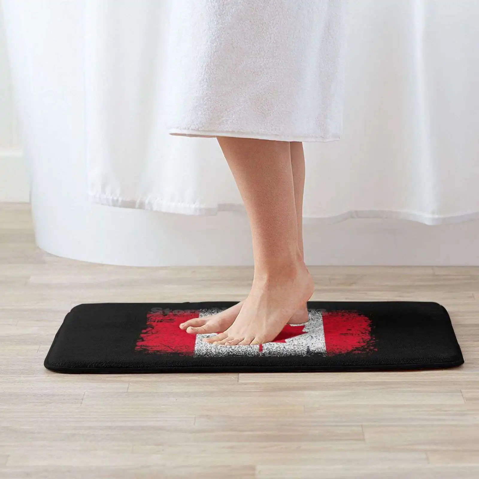 Official Flag Of Canada 3D Soft Non-Slip Mat Rug Carpet Foot Pad Official Flag Of Canada Country I Love Canada Canada Flag