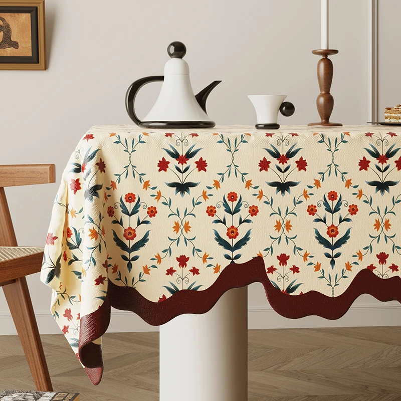 The new tablecloth,waterproof,oil-proof,anti-scald,tablemat,light luxury,high-endAmerican-style special-shaped coffee tablecloth