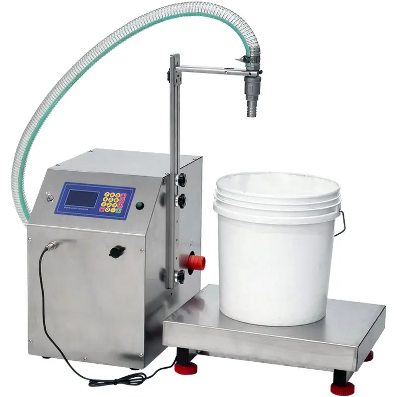 TEBAK Abfüllmaschine mit großem Durchfluss, Wiegefunktion, für Honig, Sesampaste, Speiseöl, Klebstoff, viskose Flüssigkeiten, automatische Abfüllmaschine