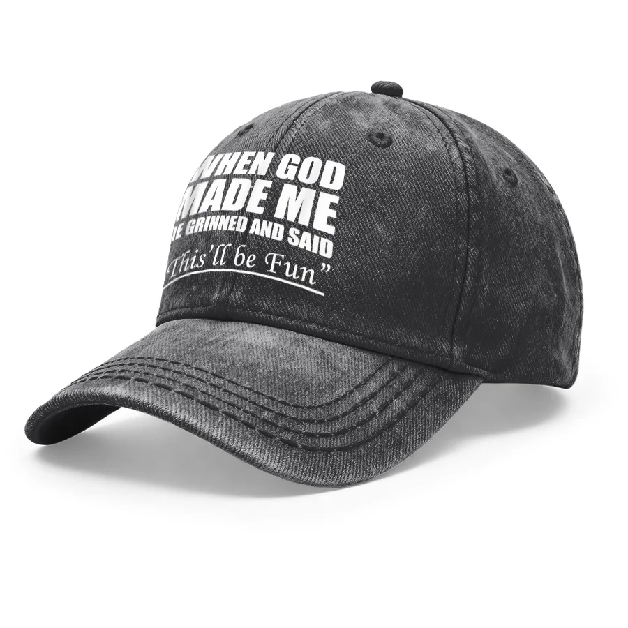 1 Vintage Washed Unisex Baseball Cap, 