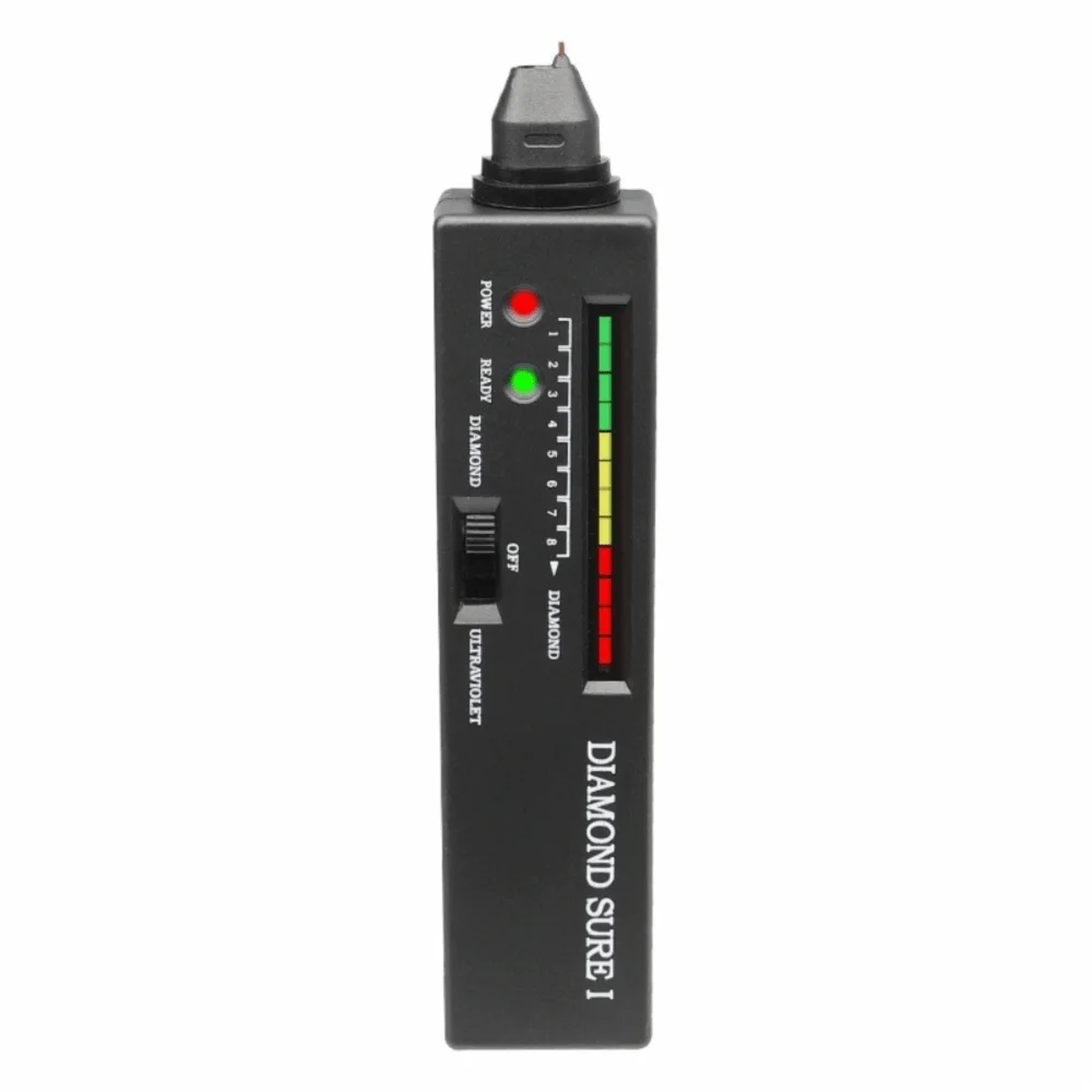 UV Light 365nm Diamond Tester Pen Thermal Sensor High Accuracy Diamond Tester Fast 0.5s Detection Portable Size Jewelry Tester