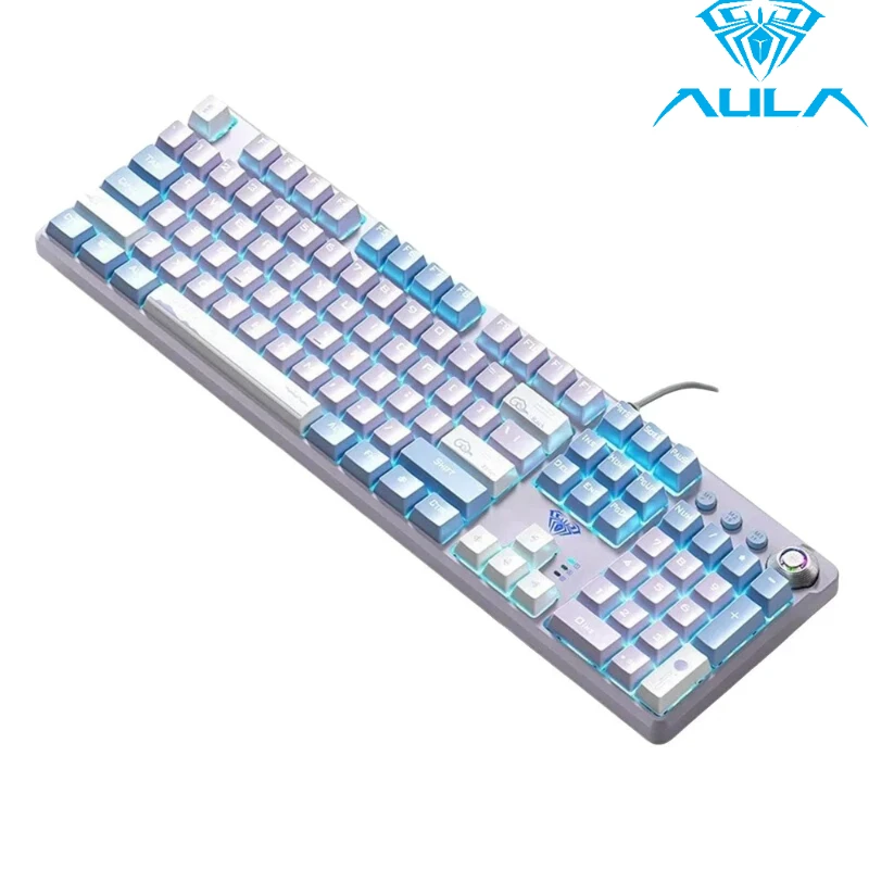 AULA F2088PRO Bedraad mechanisch toetsenbord Hoge snelheid RGB Backlit Gaming-toetsenbord Magnetische bovenkap voor pc-gamers