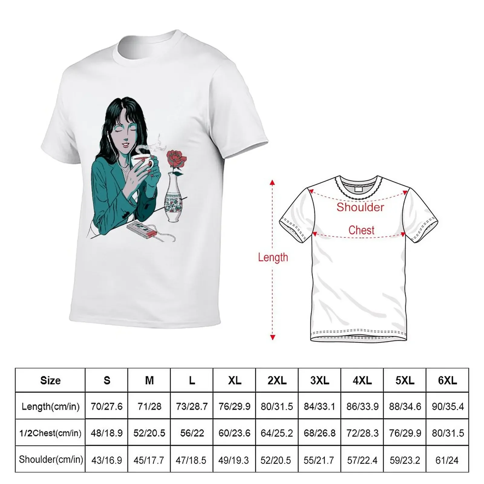 Chill Lofi Tea T-Shirt vintage clothes sublime hippie clothes quick-drying mens vintage t shirts