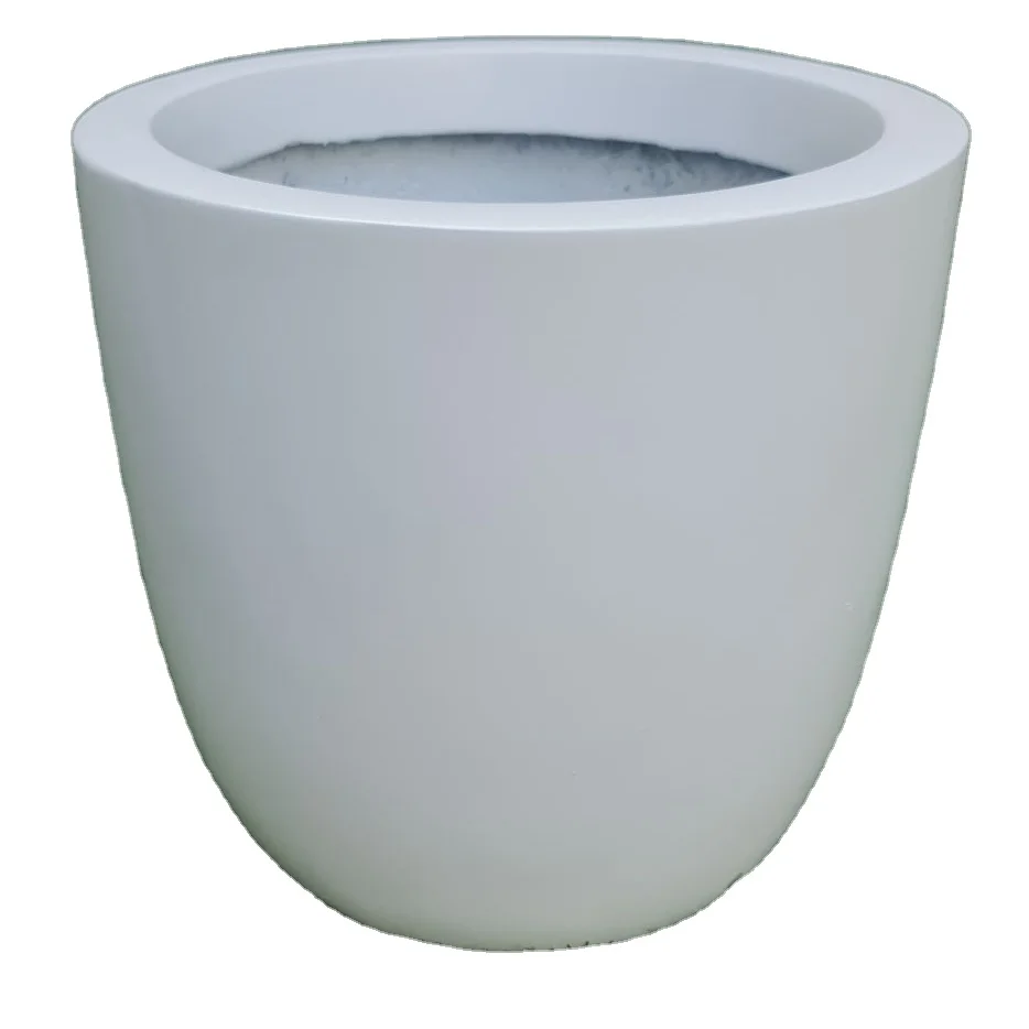 

Nordic style modern large fiberglass flower pot vertical fiberglass flower pot garden ornament indoor