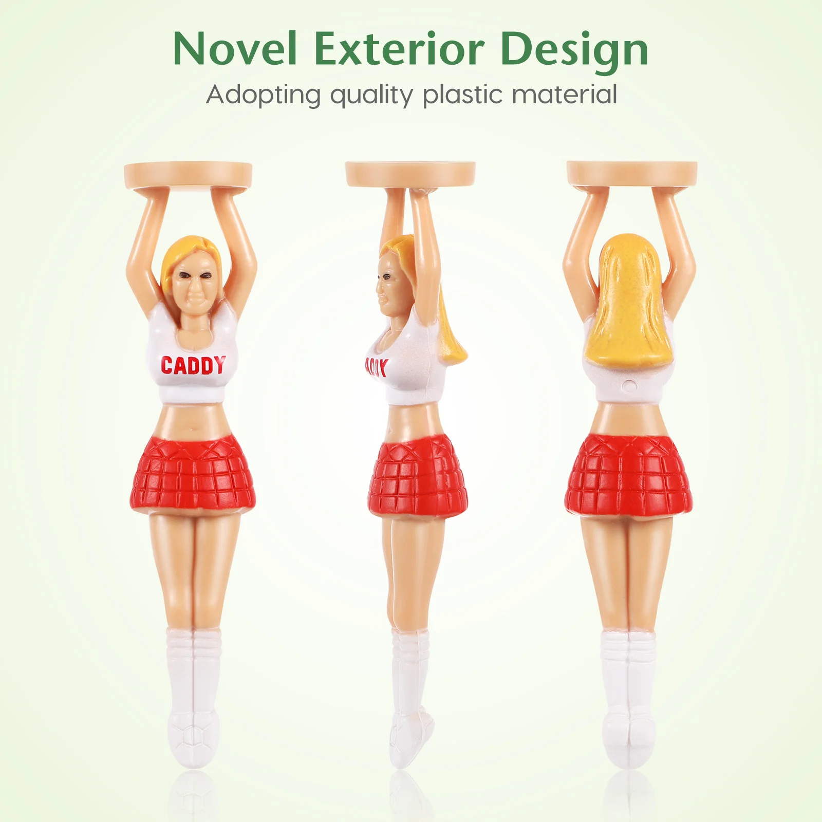 6 قطعة من البلاستيك للاستخدام الخارجي واقية بسيطة للفتيات متينة واقية تي شيرت لاعبي الغولف ملحقات المعدات البلاستيكية