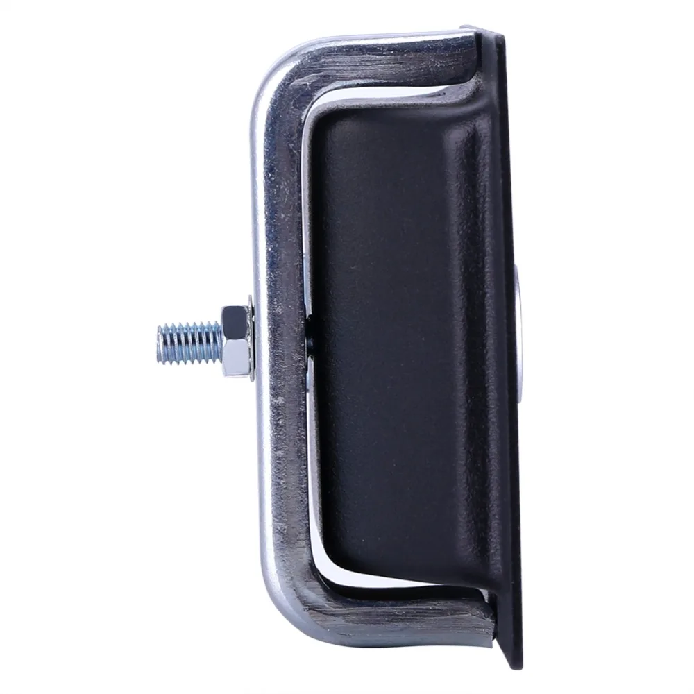 4pcs Carbon Steel Paddle Lock Latch Stainless Steel With 2 Keys Entry Door Lock Black Deadbolt Latch Handle For Truck Trailer