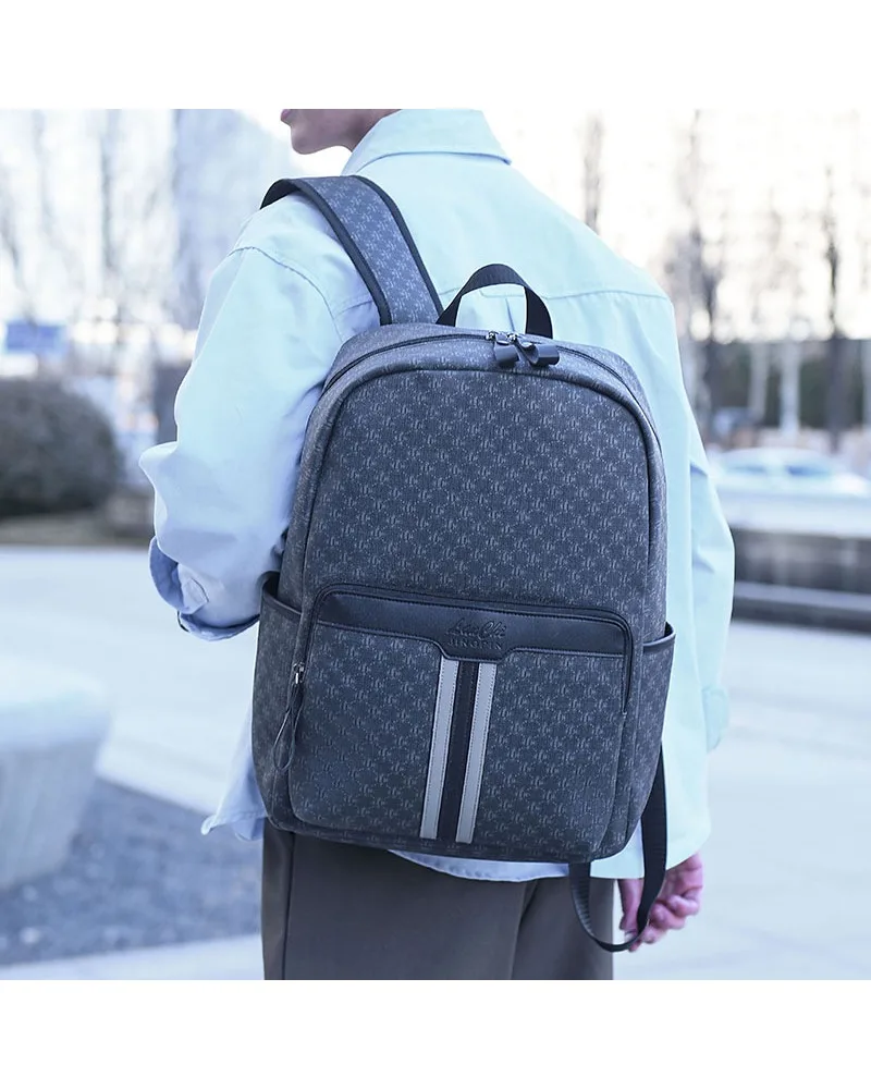 New retro plaid backpack men's school season student large-capacity schoolbag commuting business men's computer backpack