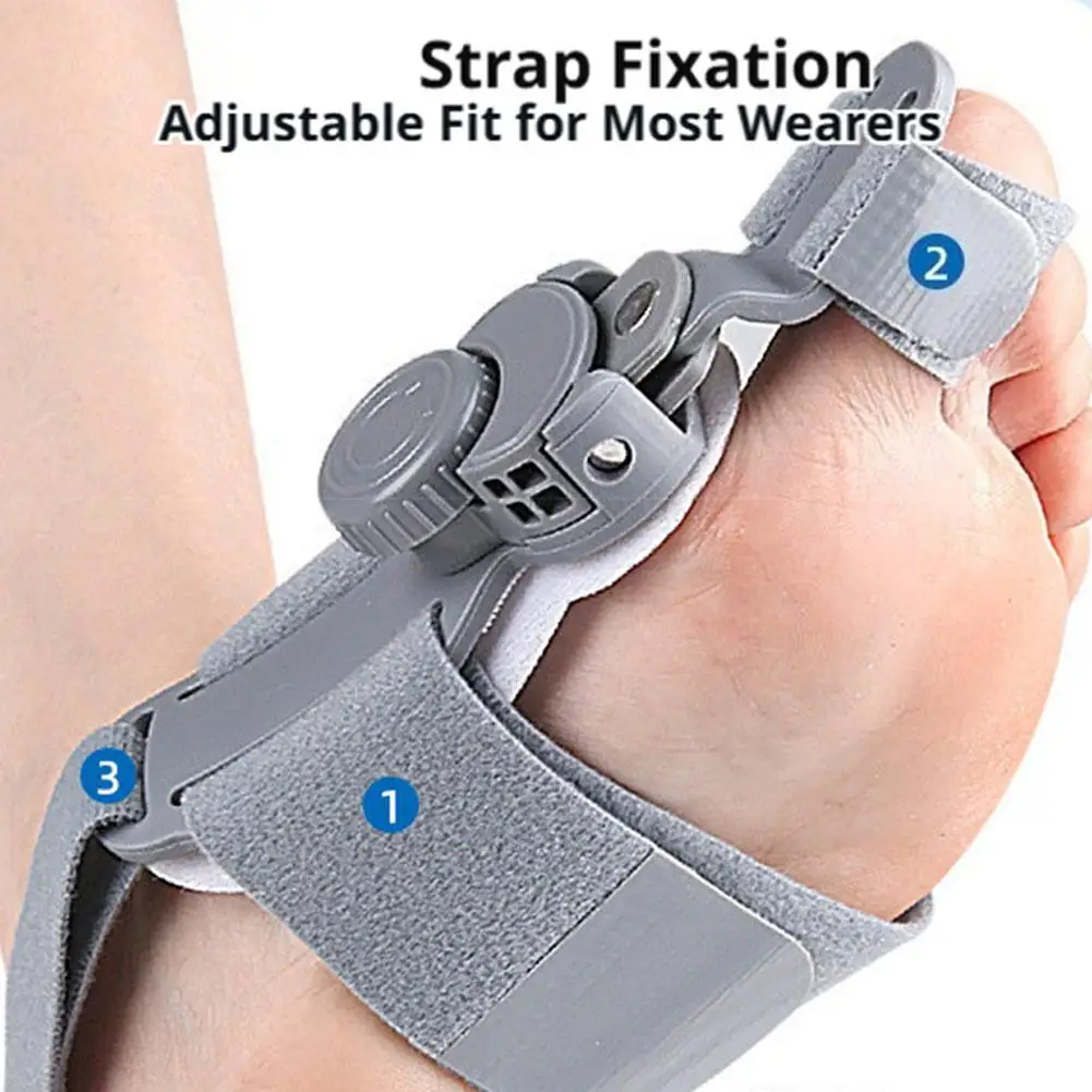 Adjustable Hallux Valgus Corrector With Rotating Buckle Big Toe Separator Soft Comfort Bunion Straightener Foot Care Tool