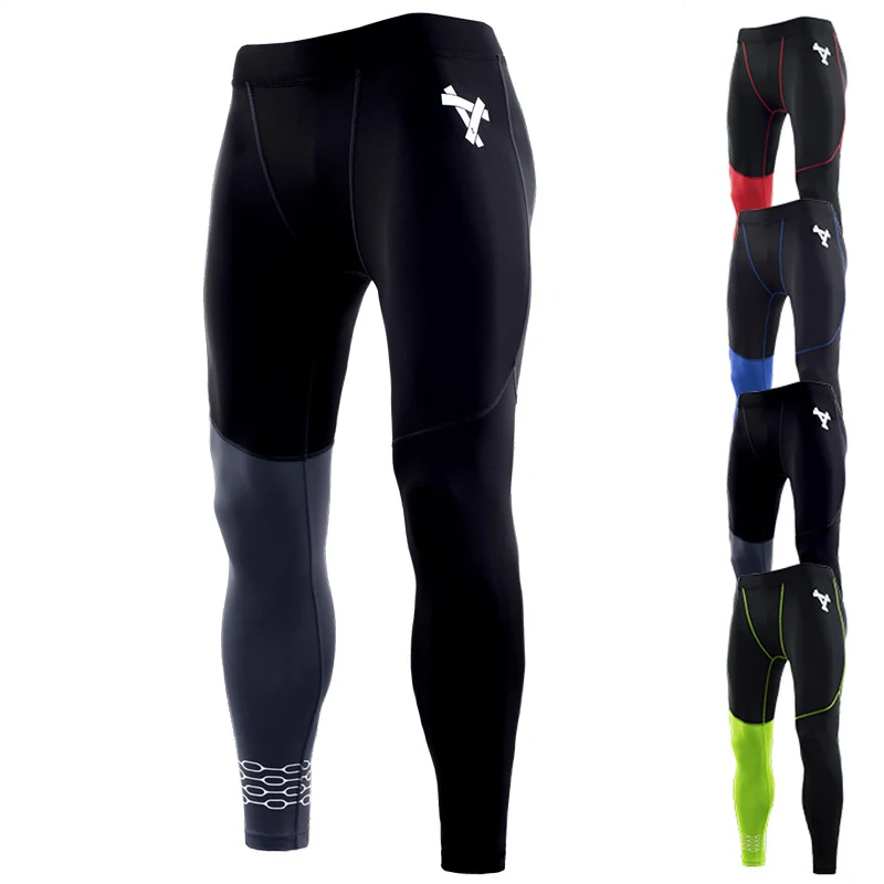 Mens Tight Gym Compression Pants Quick Dry Fit Sportswear Running Tights Men Legging Fitness Training Sexy Sport Gym Leggings