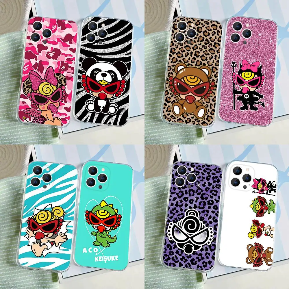 

H-Hysteric M-Mini Phone Case For iPhone 17,16,15,14,13,12,11 Pro,Max,Plus,X,XS,XR,SE4,E Mini Transparent Soft Cover