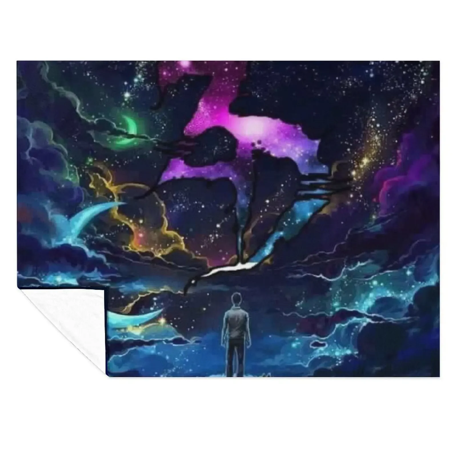 

Zeds dead trippy galaxy Throw Blanket Weighted Furry Flannel Moving Blankets