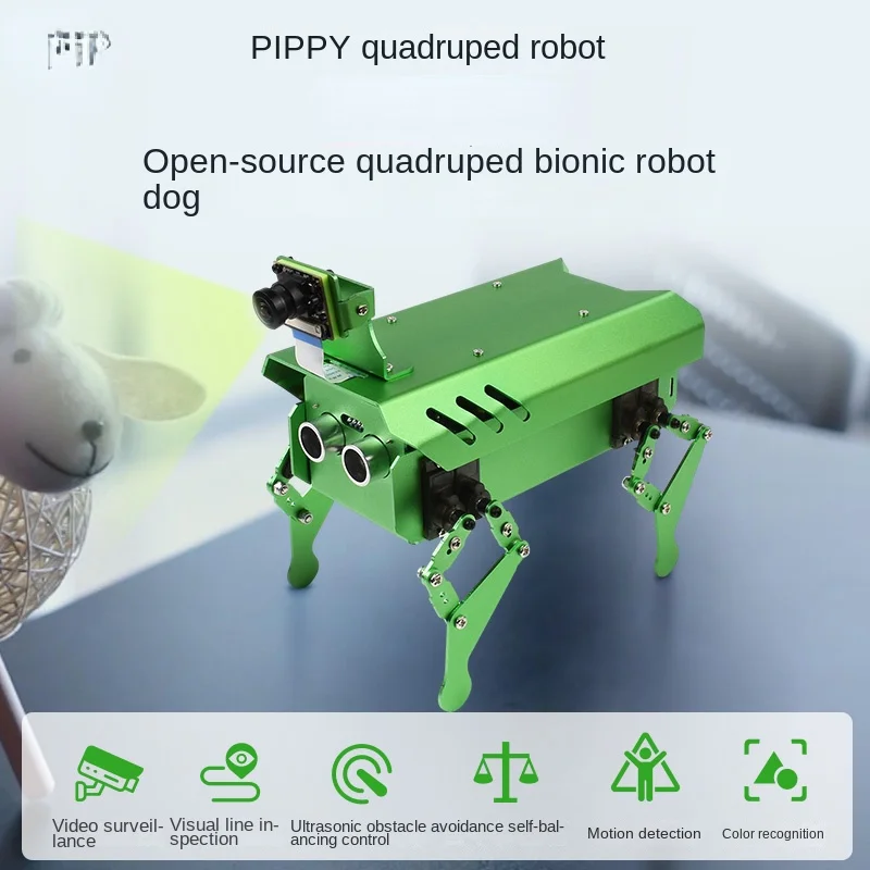 

4 open-source mechanical dog video surveillance motion detection Python intelligent quadruped robot