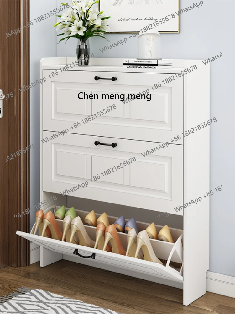 

scn8617 CXH Ultra-Thin Shoe Cabinet Home Imitation Solid Wood Storage Shoe Rack Space Saving