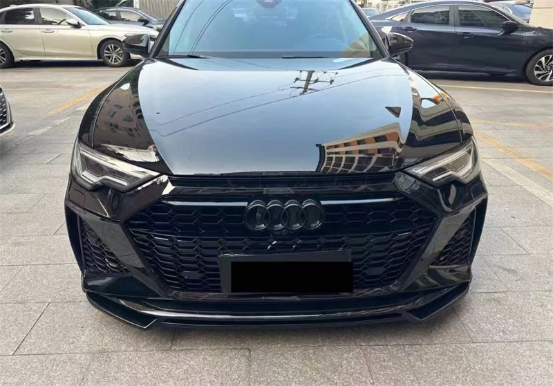 For Audi RS7 RS6 S7 S6 A7 A6 2021-2023 Real Carbon Fiber Front Lip Front Bumper Lower Lip Under Spoiler Splitters Body Kit - Image 2