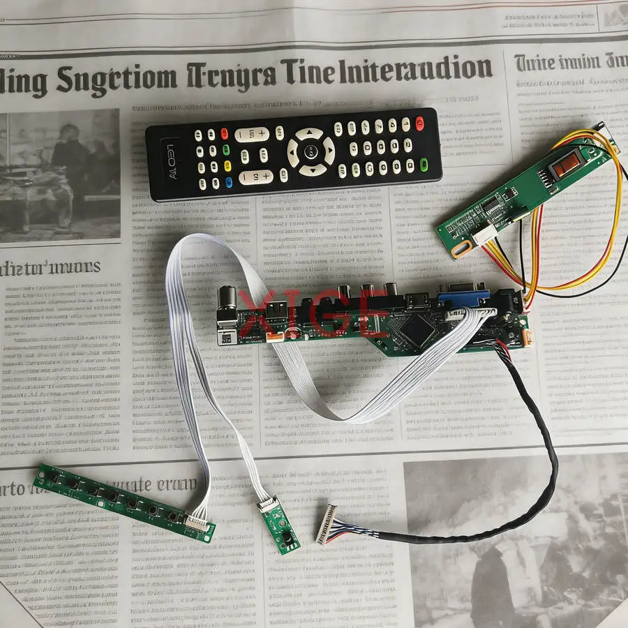 

Комплект для самостоятельной сборки платы контроллера экрана UB133X01 LP133X8 LP133X09 LP133X7 с поддержкой USB+AV+VGA+HDMI, 1024*768, 1-CCFL, 20-контактный LVDS, 1024x768