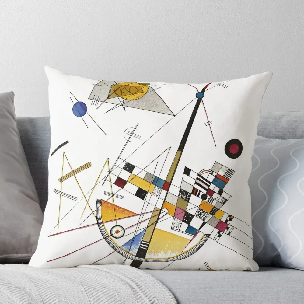 HD. Delicate Tension, by Wassily Kandinsky Throw Pillow Decorative Sofa Cushion Luxury Cushion Cover Cushion Cover