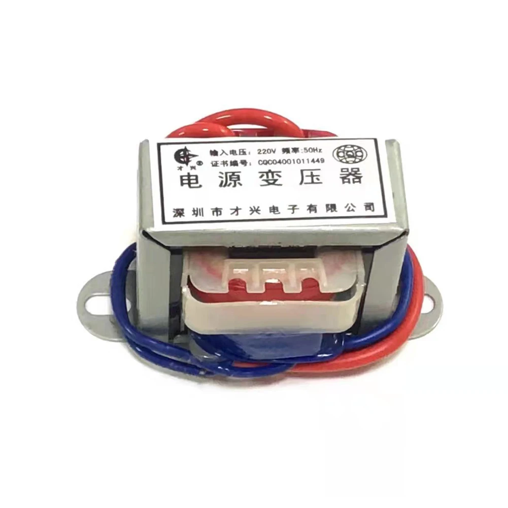 All Copper Enameled Wire AC Power Transformer Output Voltage 6V 9V 12V 15V 24V AC 220V with EI Type Core Shape