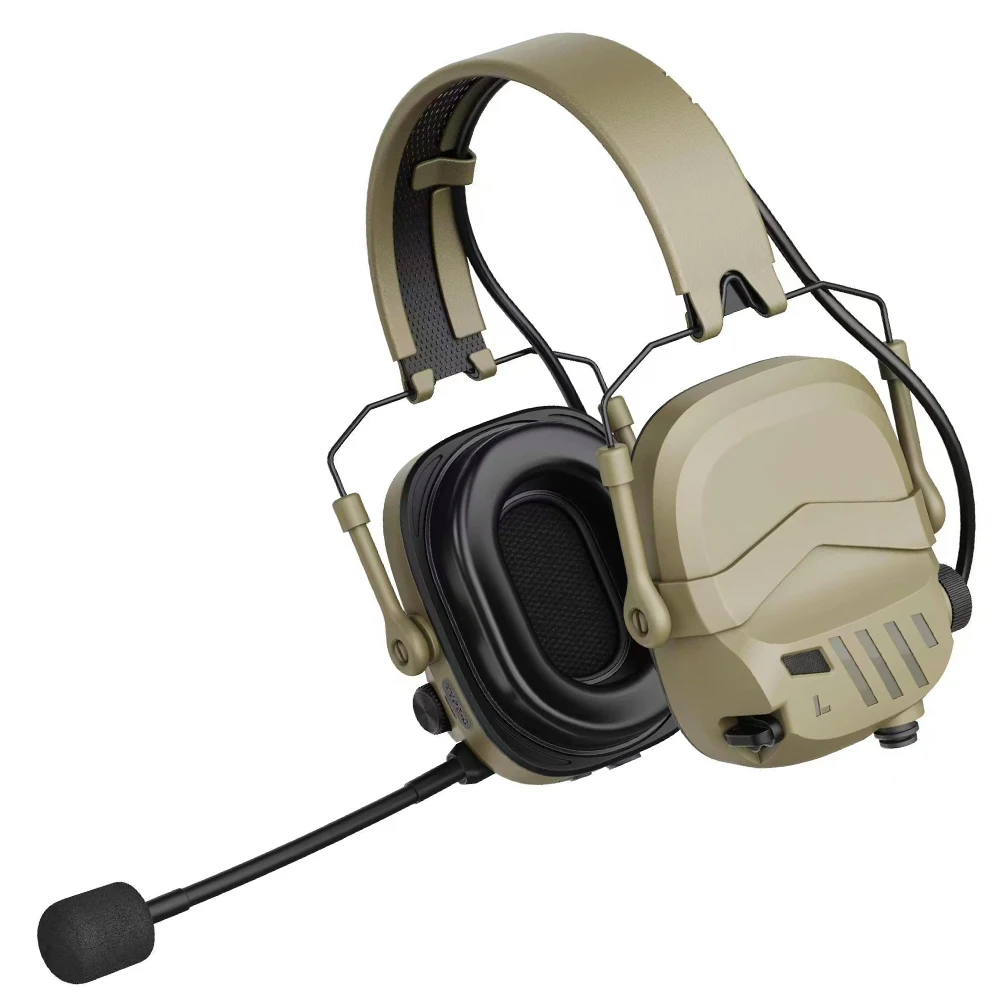 Ear Protection AMP Communication Headset Noise Cancelling Intercom Earmuffs Hearing Protectors With Two Wearing Options