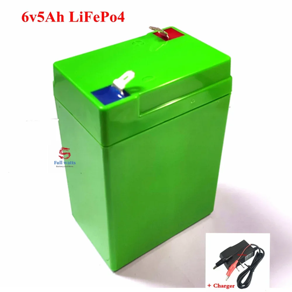 

6v 6.4V 5Ah 6AH 6V 7Ah 4Ah LiFePo4 battery 2S power 10A PCB 7.3v 7.2v for 3-FM-4 storage ups solar small box led Lights lamps