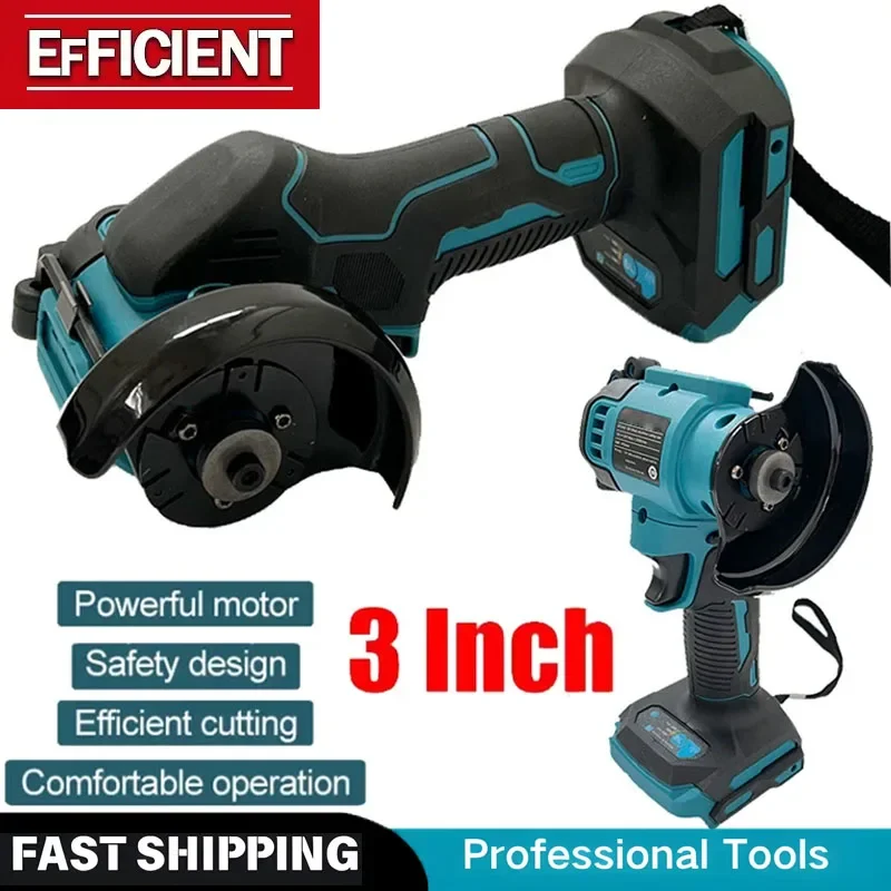 

2026 New 3 Inch Mini Angle Grinder Cordless 3 Inch Electirc CUT OFF Tool Cutting Circular Saw Power Tool 20V Battery Fit Makita