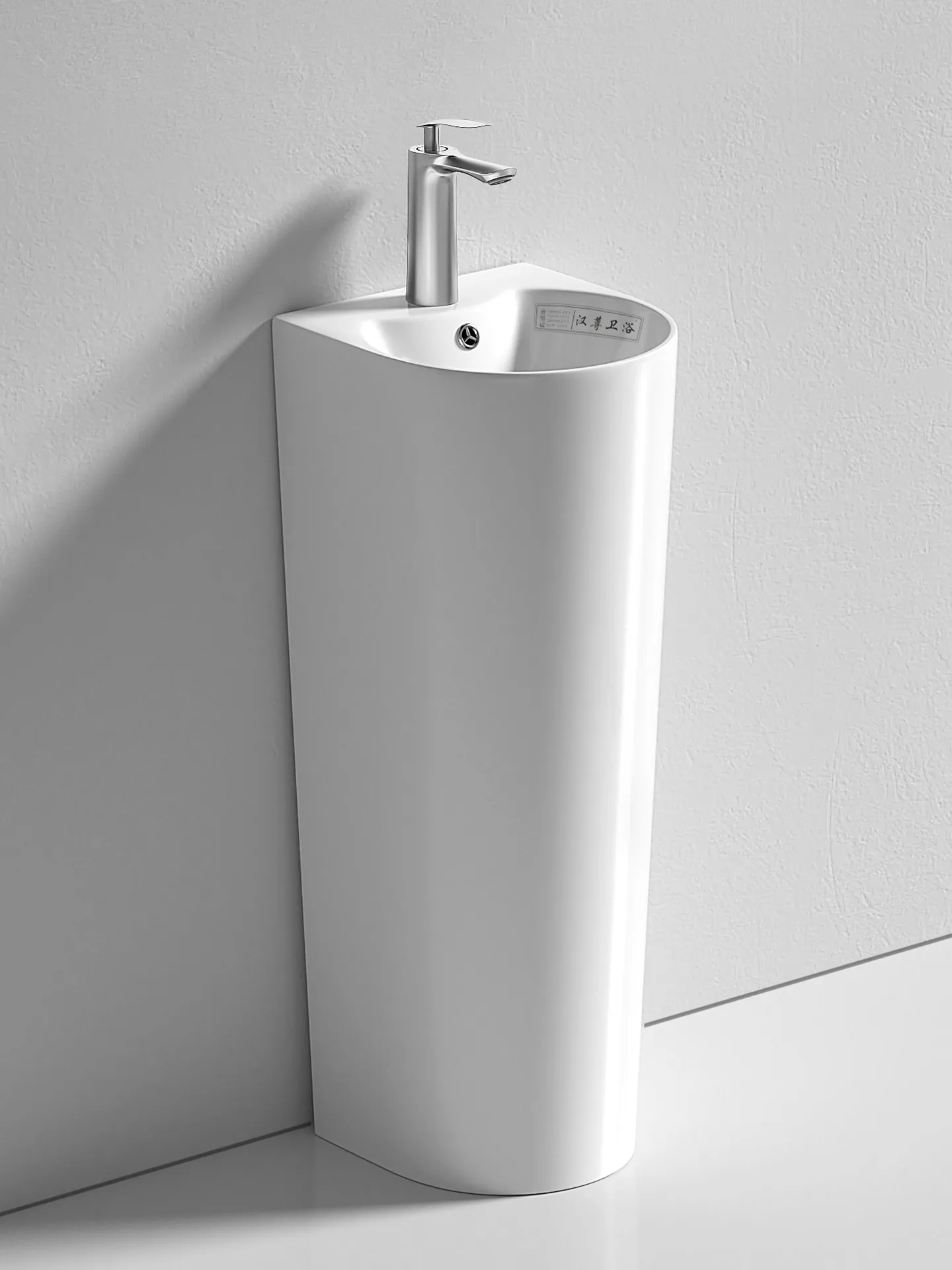 CX column basin washbasin integrated ceramic cylindrical washbasin small apartment floor type