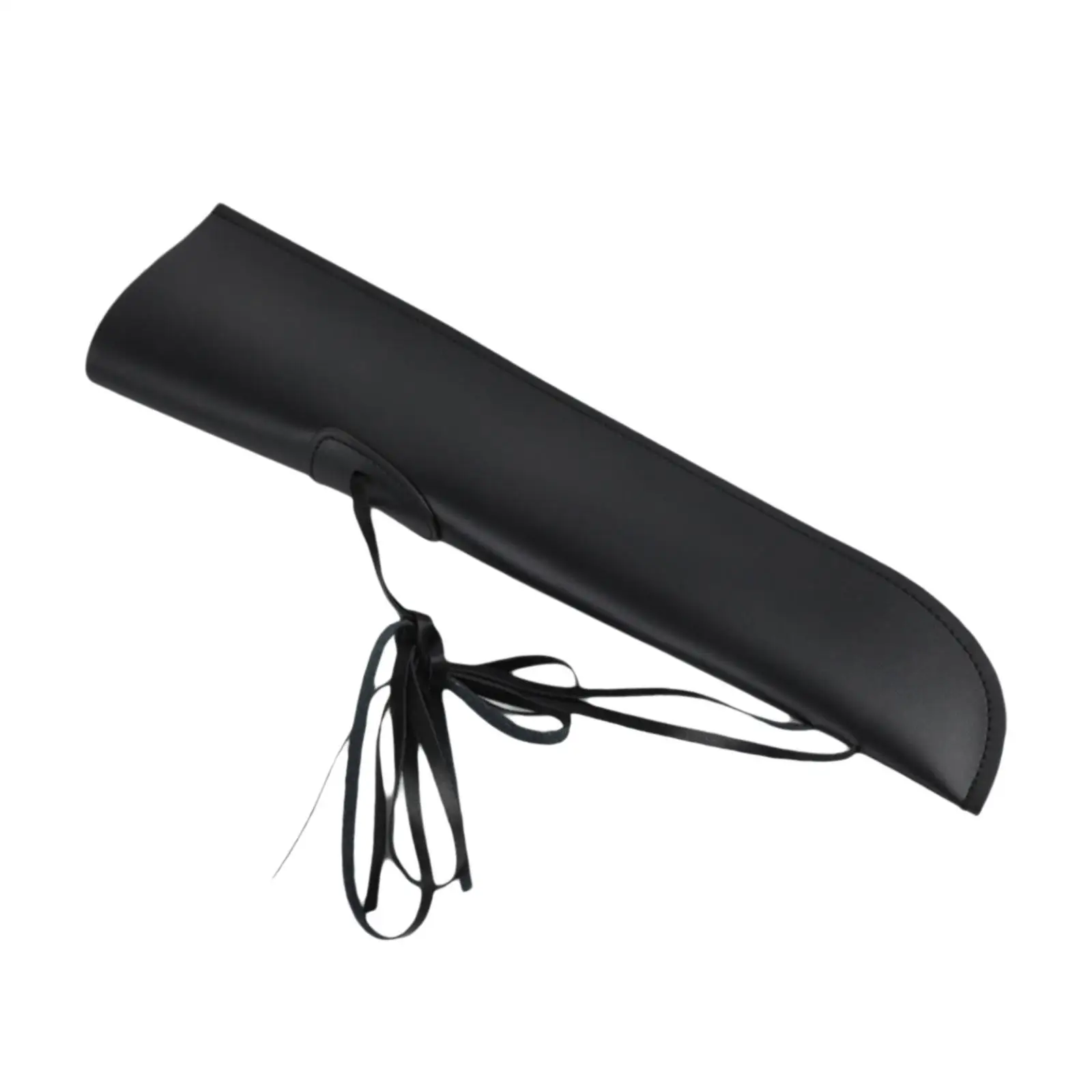 Bass Bow Quiver with Straps Easy to Install Cover Water Resistant Portable Lightweight Sturdy Upright PU Leather Bass Bow Holder