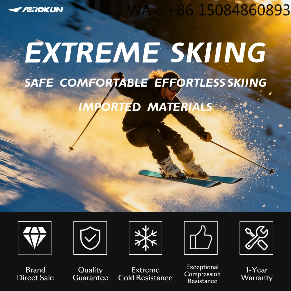 Conjunto de Pranchas de Esqui Duplas em Fibra de Carbono para Homens e Mulheres, Equipamento de Snowboard para Montanha no Inverno