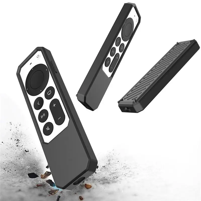 【B63C~】 Silicone Remote Protective Case for -TV 4K Remote 2021 Anti-Slip Shockproof Soft Case Remote Control Case,Orange