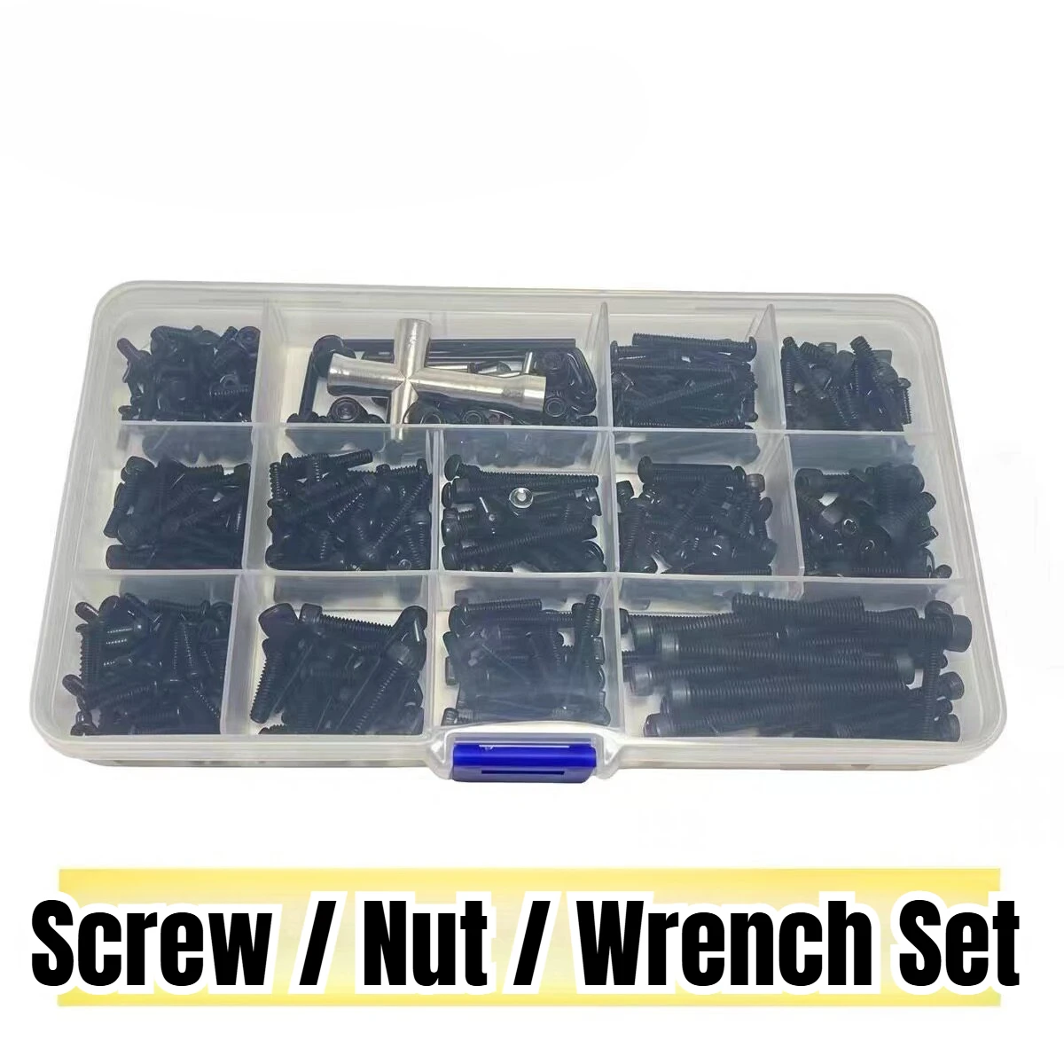 YIKONG YK4082 RC Car Spare Parts Climbing Model Car Screws YK4082 Screw Box Car Repair Tool Box Screw Bag