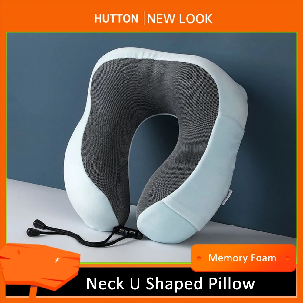 

U-Shape Travel Pillow Memory Foam Neck Pillow for Airplane Office Nap Cervical Flight Sleeping Head Neck Support Pillow