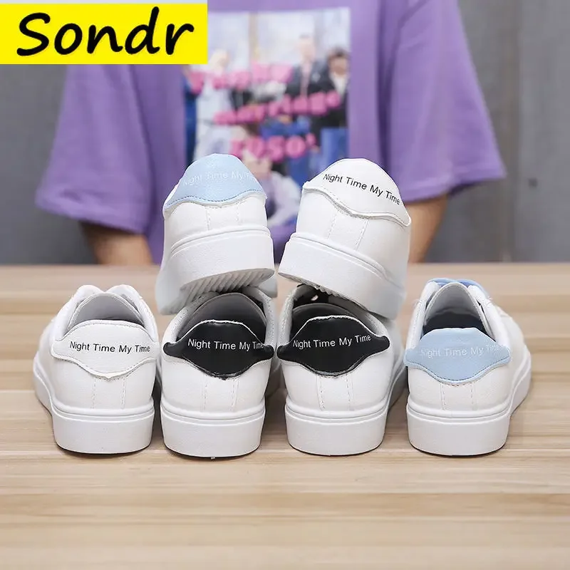 Women Casual Shoes New Spring Woman Shoes Fashion White Sneakers Breathable Lace-Up Women Sneakers Platform Flats Shoes