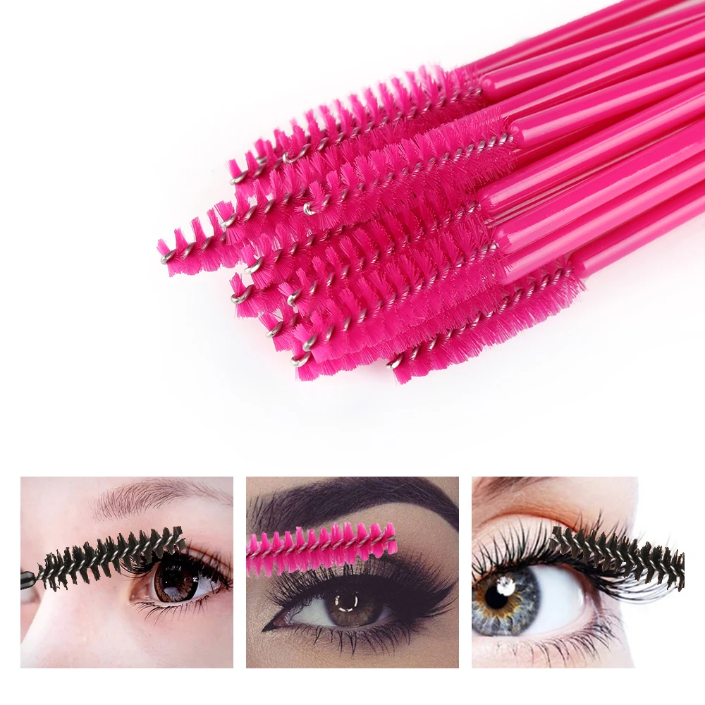 1 pz monouso Mascara bacchette applicatori Silicone ciglia pennello estensione ciglia donne trucco degli occhi strumenti di bellezza portatile